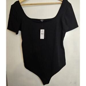 Express Contour Bodysuit / Large /Black‎ / New With Defects